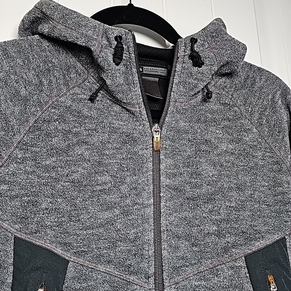REI XS/S fleece zip up, charcoal grey/black - Picture 4 of 16
